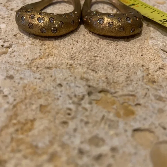 Rivka Friedman Gold Clad Crystal Earrings - Picture 11 of 11